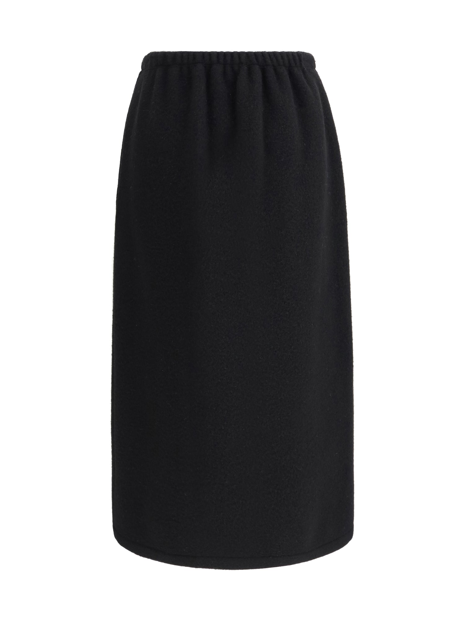 RIER M fleece wrap skirt in pure wool