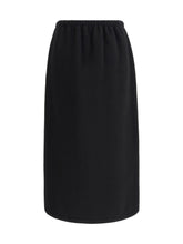 RIER M fleece wrap skirt in pure wool