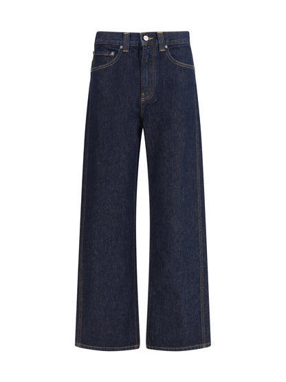 KHAITE 27 bonnie high-waisted wide-leg jeans