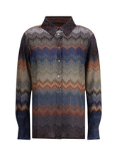 MISSONI 42 viscose snake pattern shirt