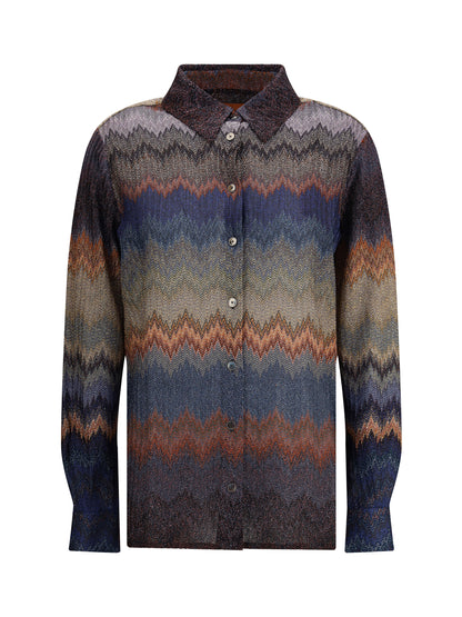 MISSONI 42 viscose snake pattern shirt