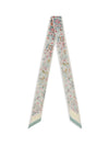printed silk twill scarf