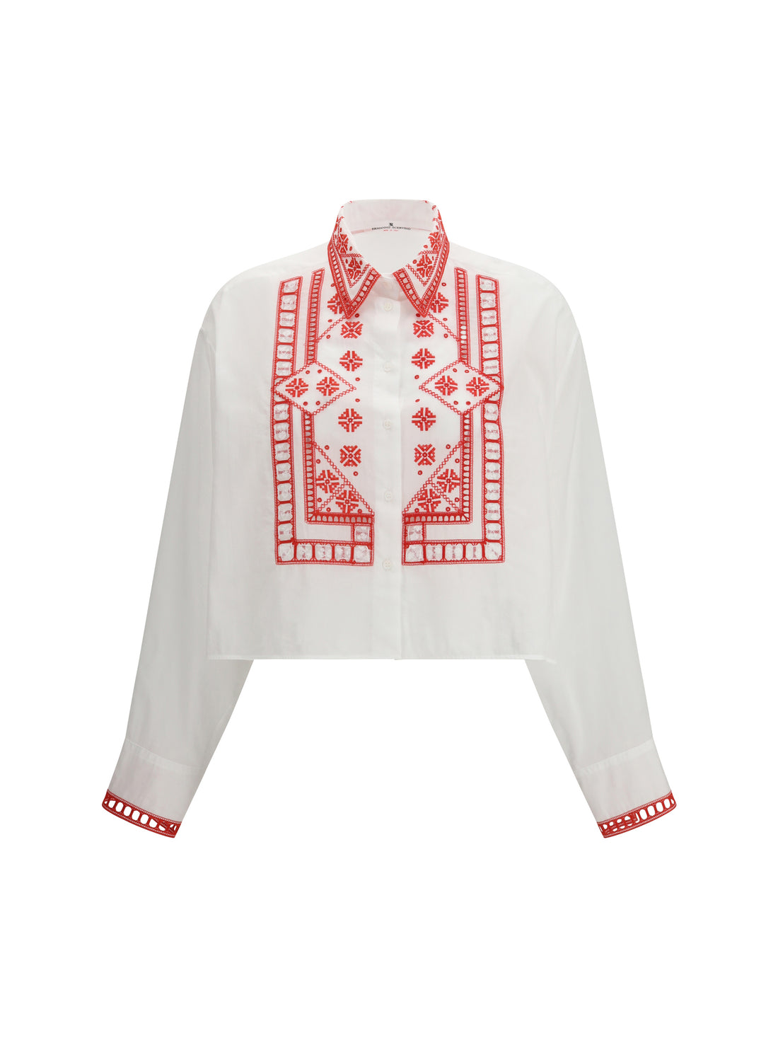 ERMANNO SCERVINO 40 manjaro embroidered shirt