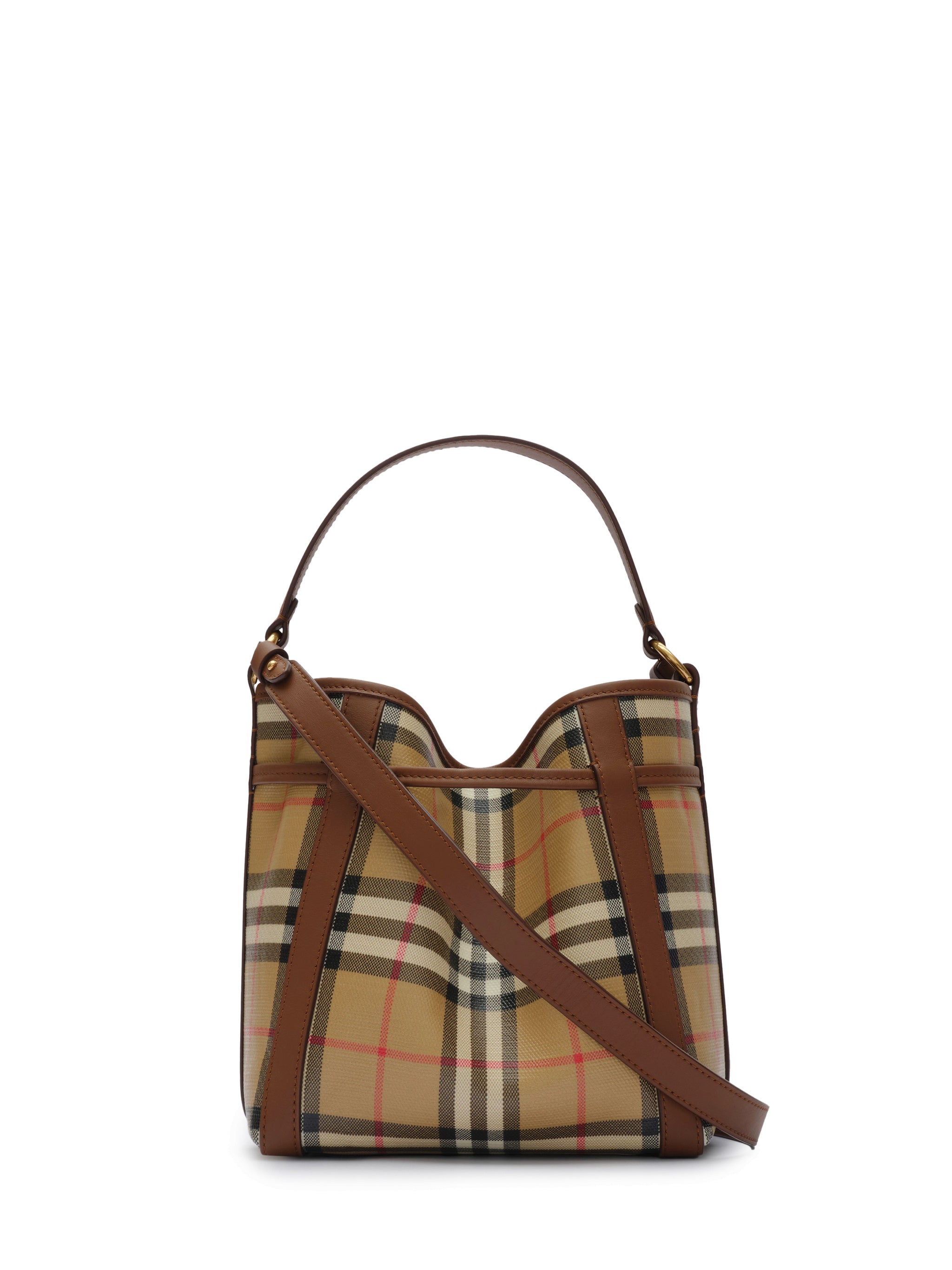 mini check bucket bag
