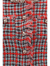 cotton and wool blend bouclé jacket