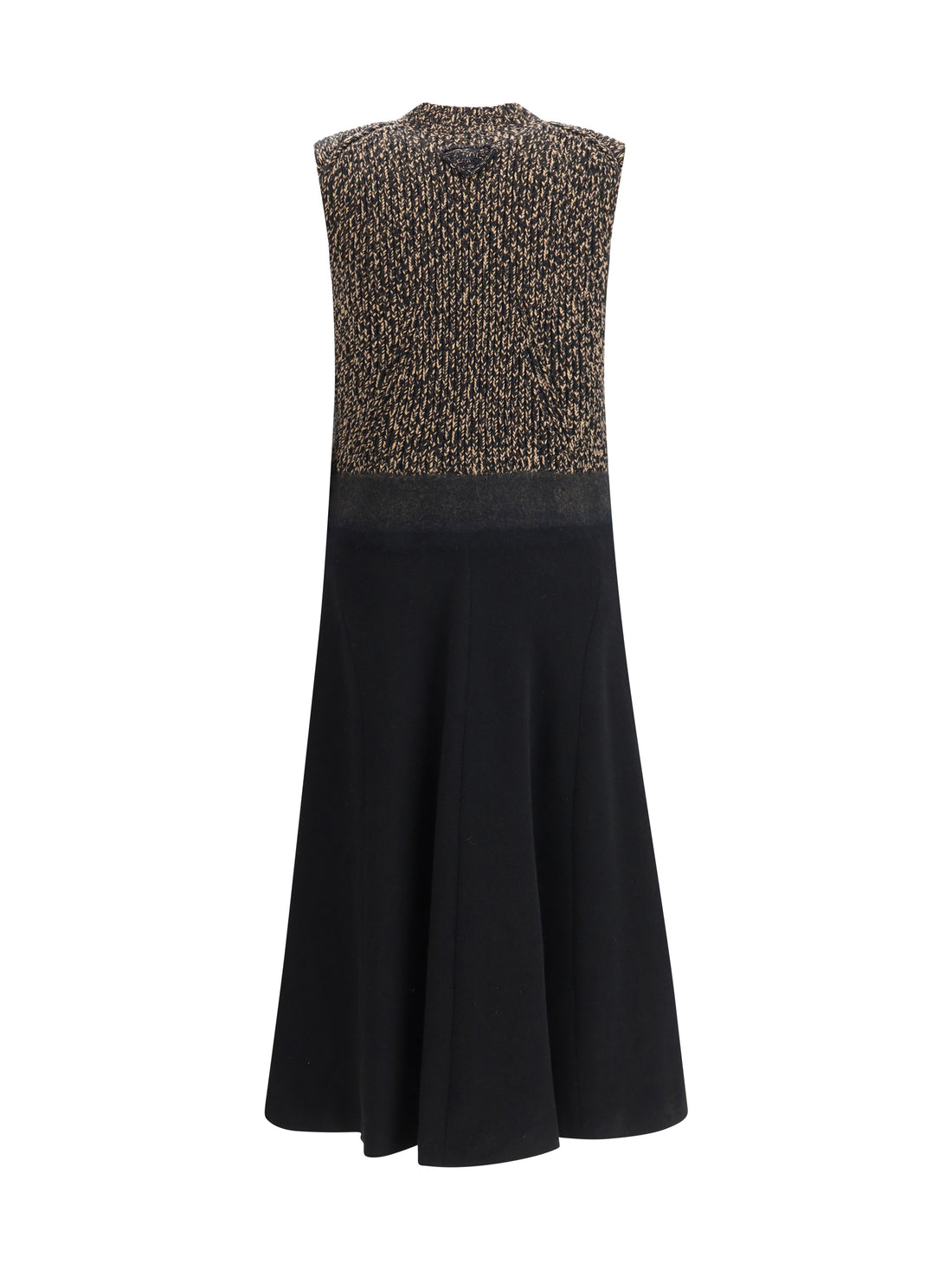 PRADA 42 shetland wool and cashmere dress