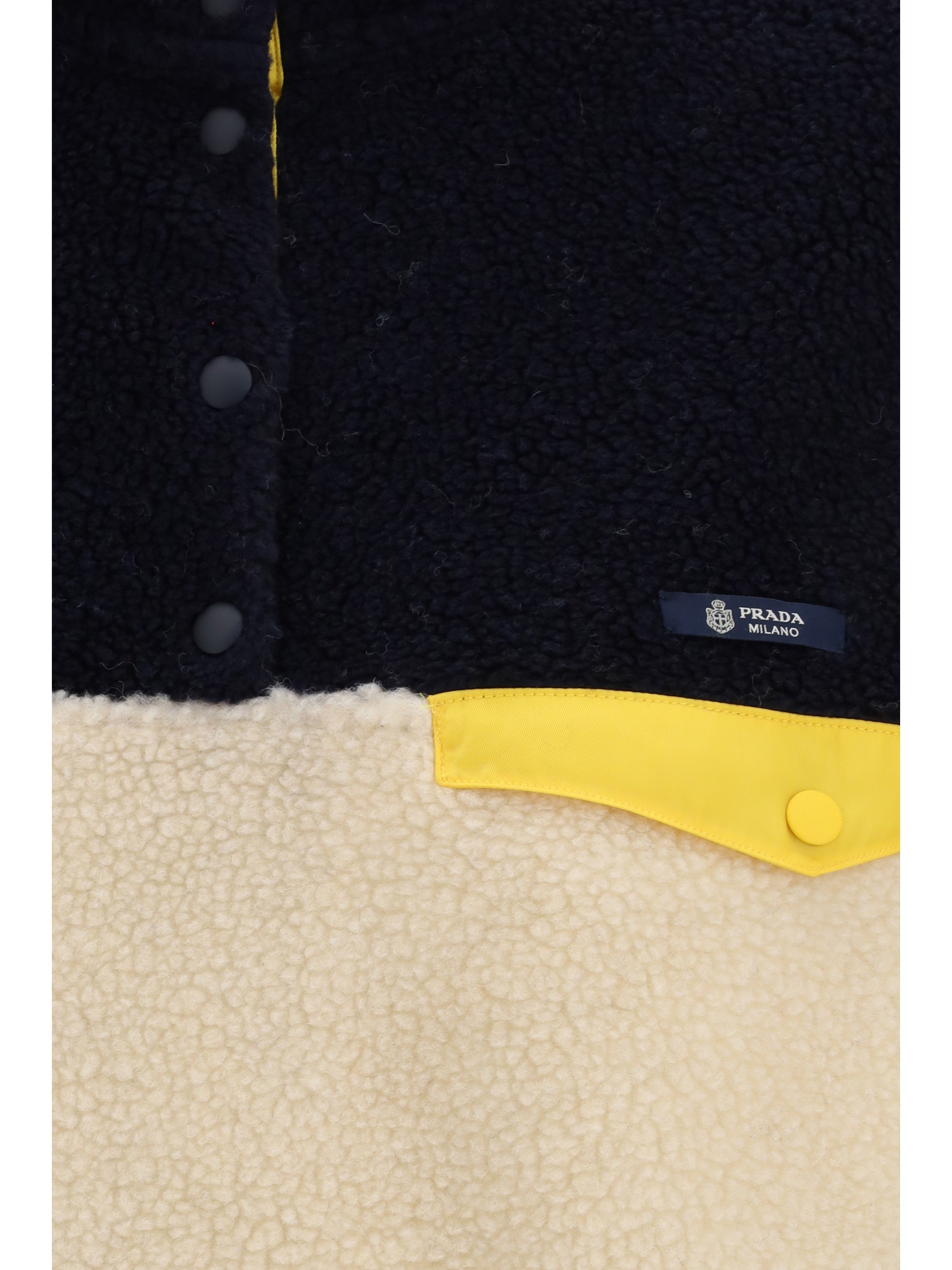 PRADA S multicolor fleece vest