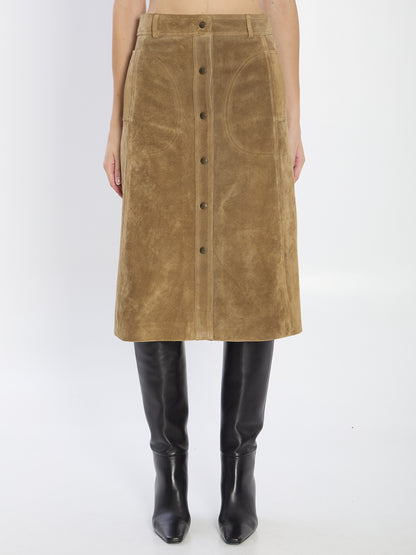 ARMA 34 elen suede skirt 