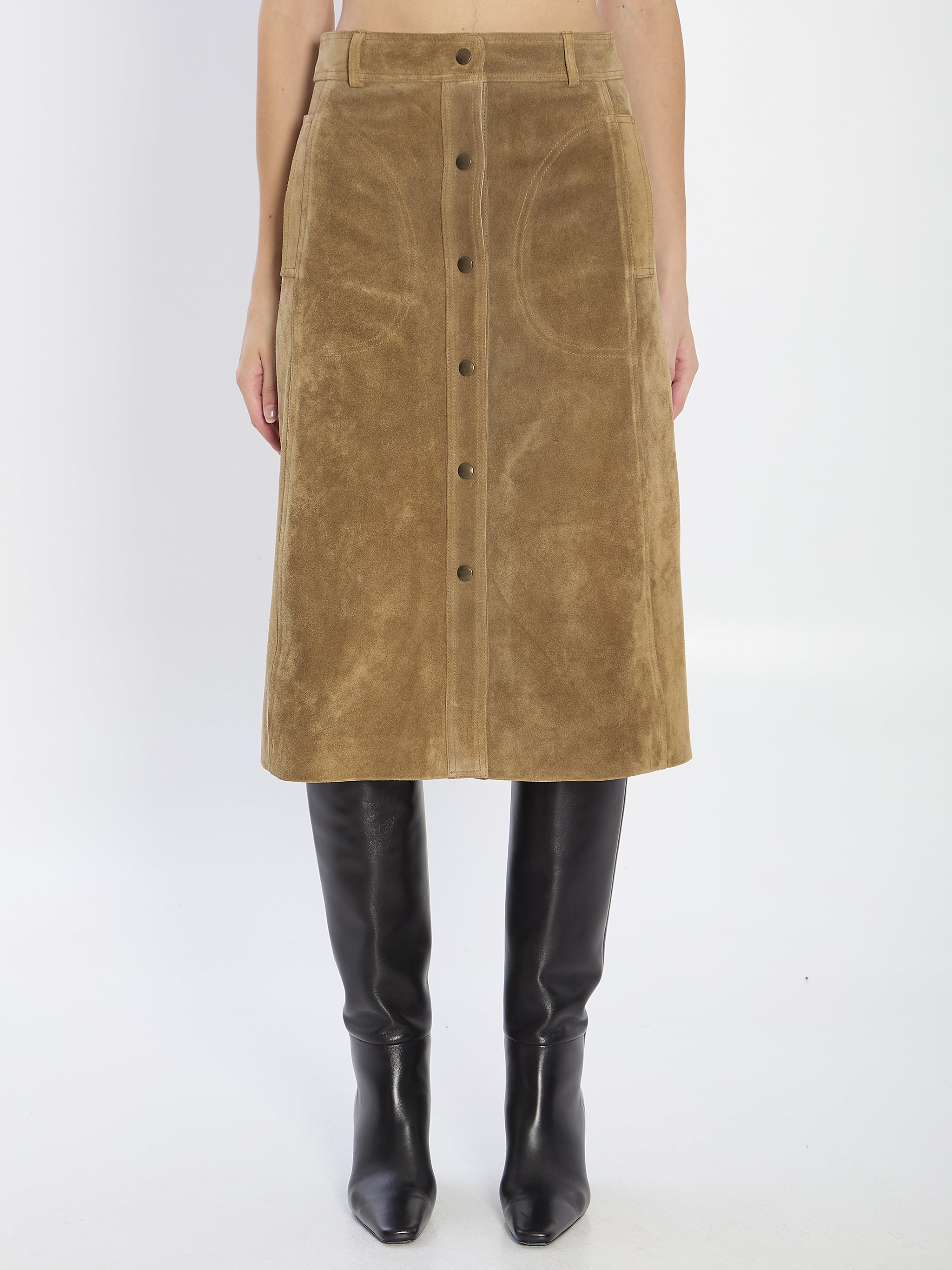 elen suede skirt