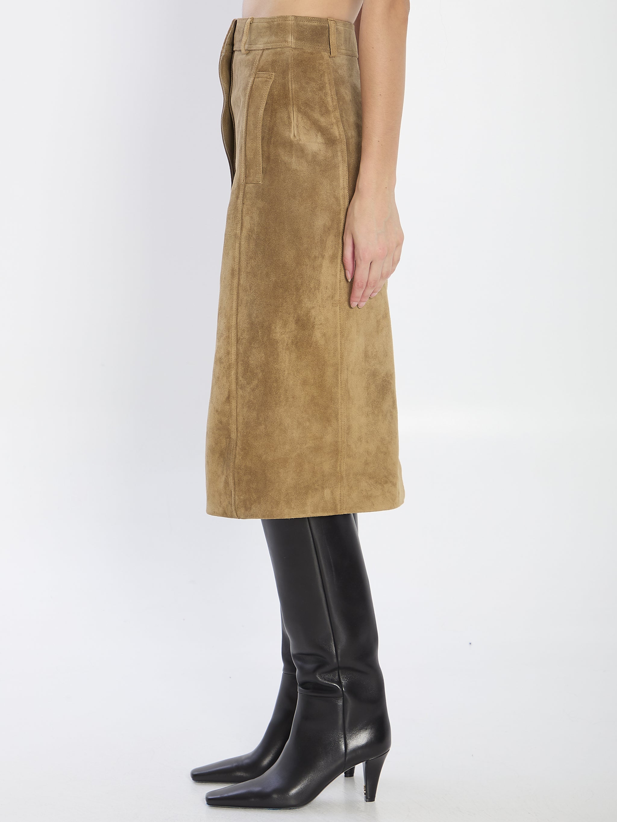 elen suede skirt