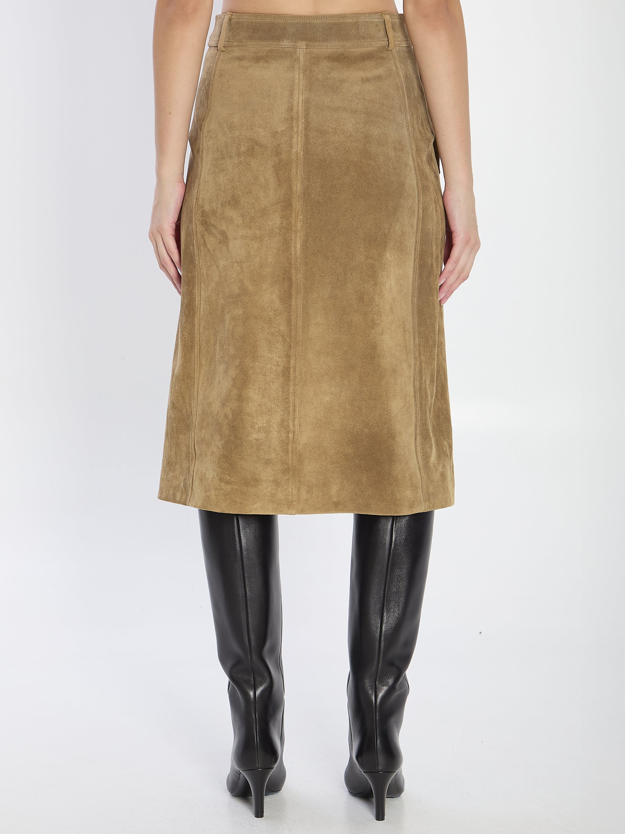 elen suede skirt