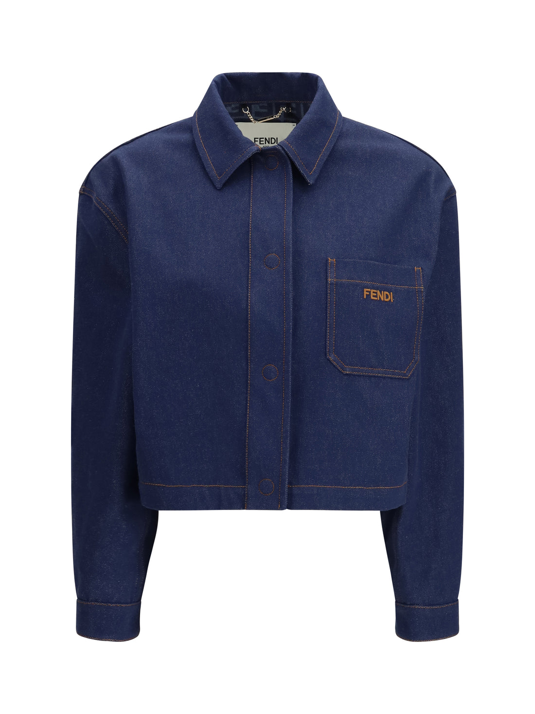 FENDI 44 cropped denim jacket 