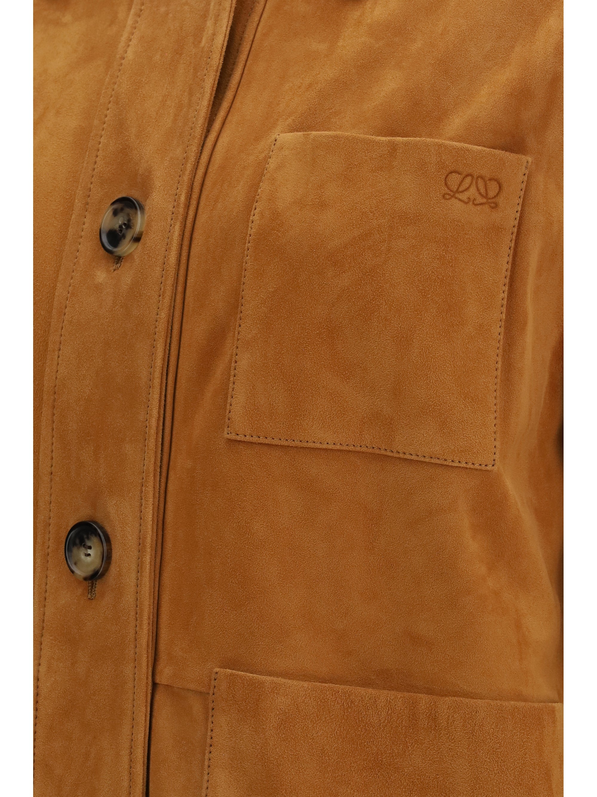 suede goat leather workwear jacket