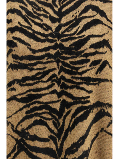 ALAIA 40 wool pullover with a jacquard tiger motif