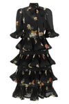 the zimmermann pleated sleeved midi dress defines a new concept of sartorial rom