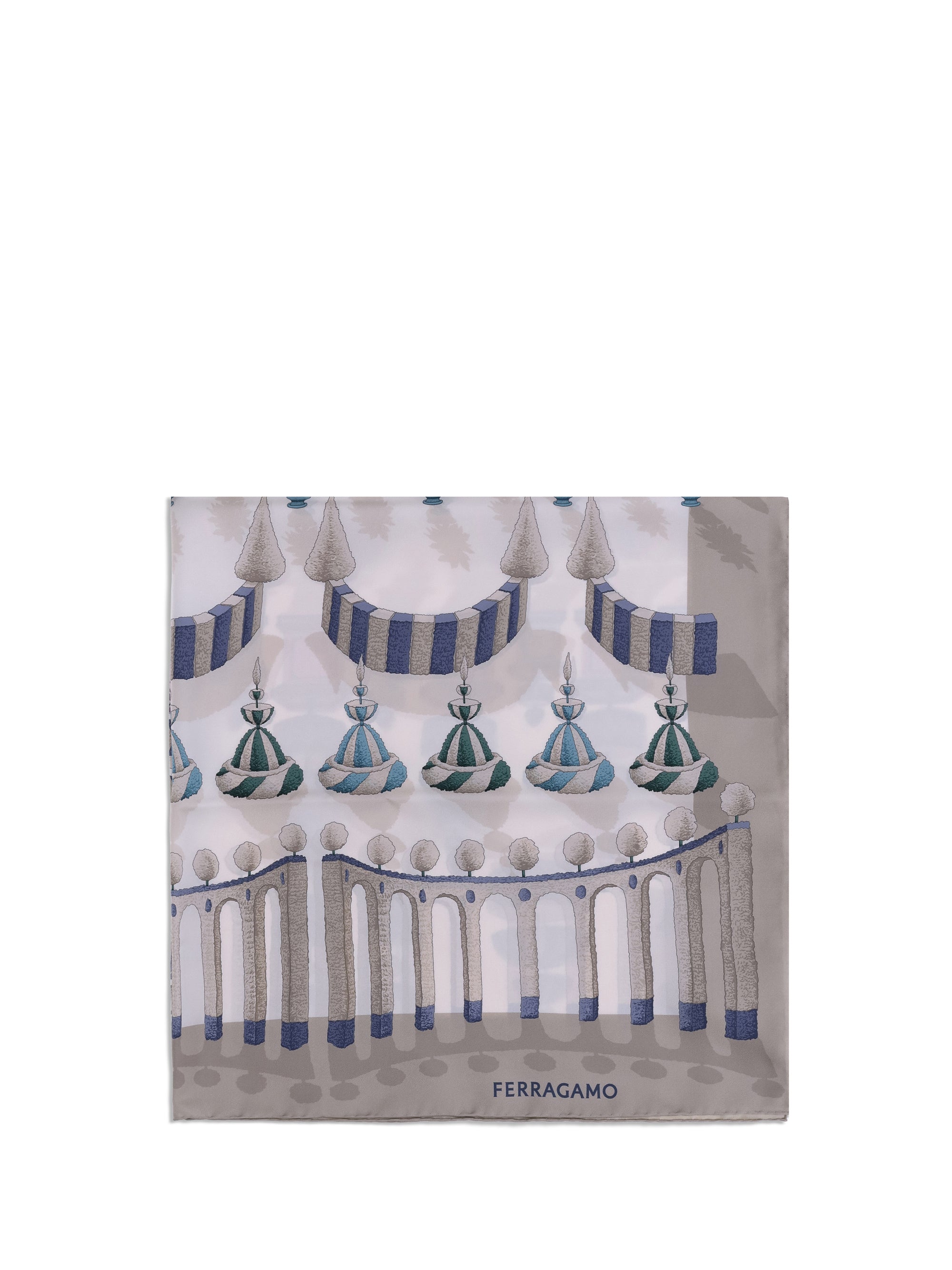 FERRAGAMO OS silk scarf