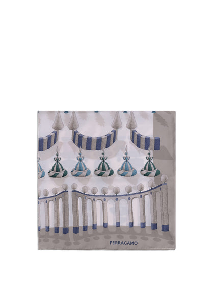 FERRAGAMO OS silk scarf