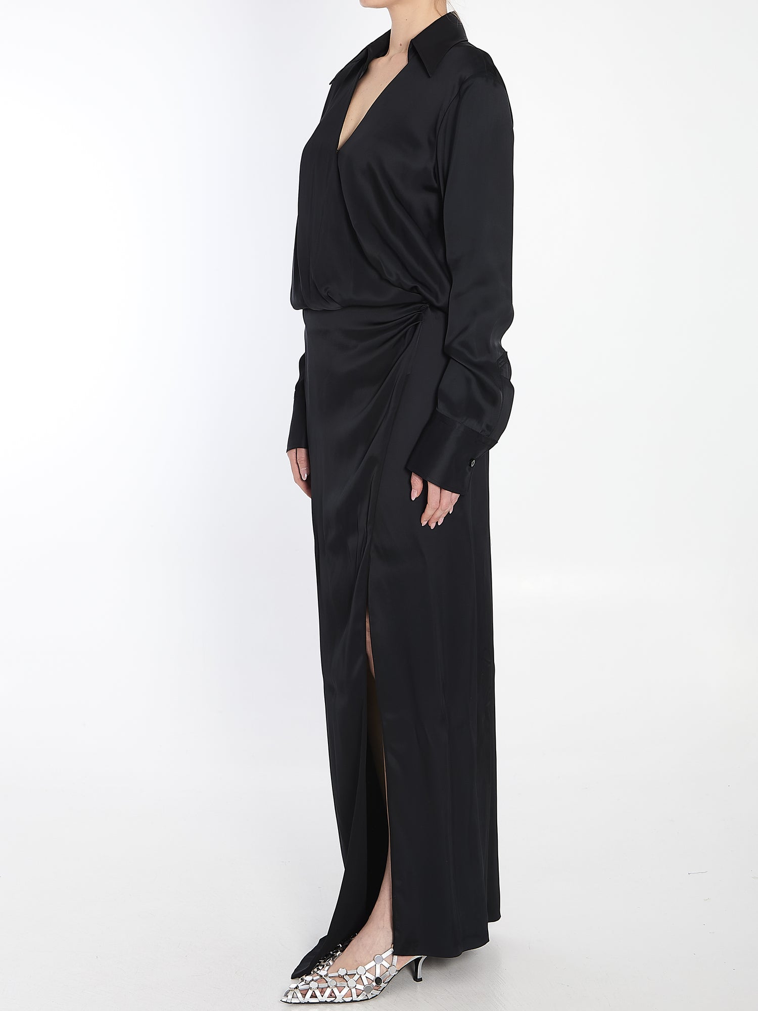 THE ATTICO 42 long shirt dress