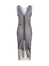 semi-sheer midi dress