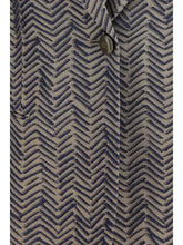 GIORGIO ARMANI 42 single-breasted jacket cchevron jacquard viscose