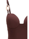 stretch nylon one-piece swimsuit