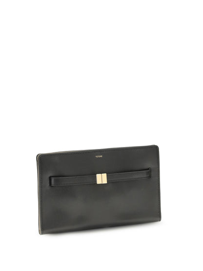 TOTEME OS belted leather crossbody bag