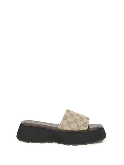 GUCCI 39.5 oversized sole slider sandals