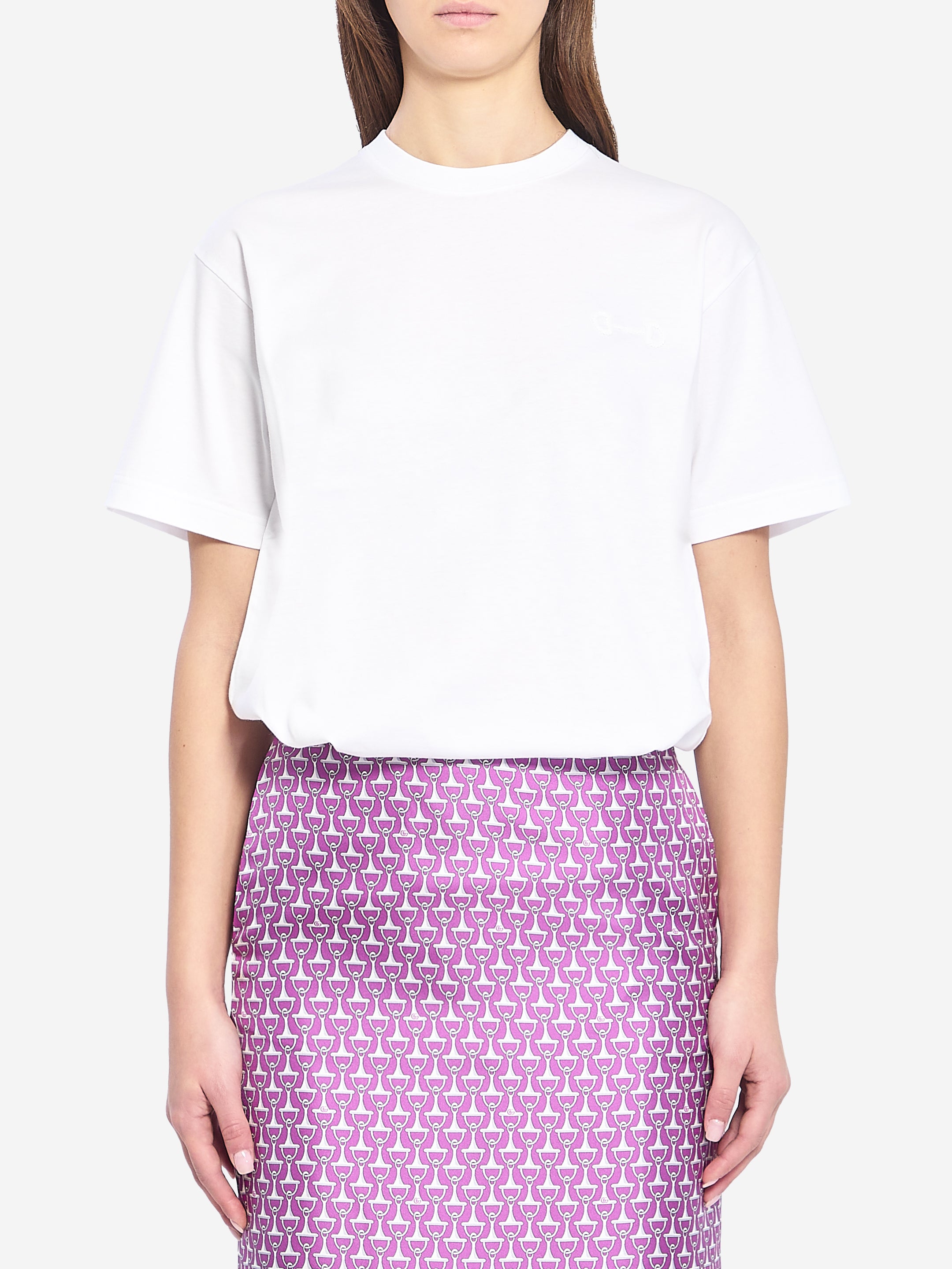 GUCCI XS cotton jersey t-shirt with embroidery