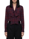 rhiannon check shirt with scarf