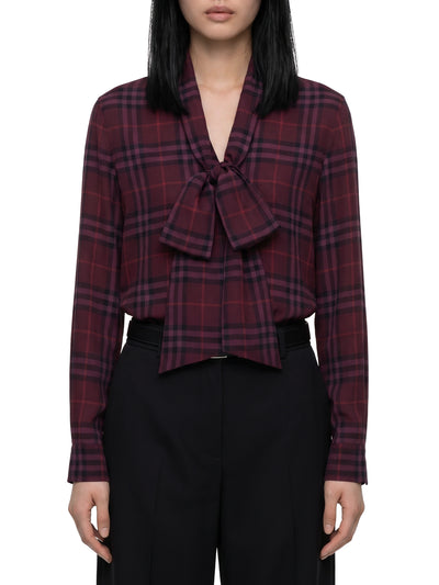 rhiannon check shirt with scarf