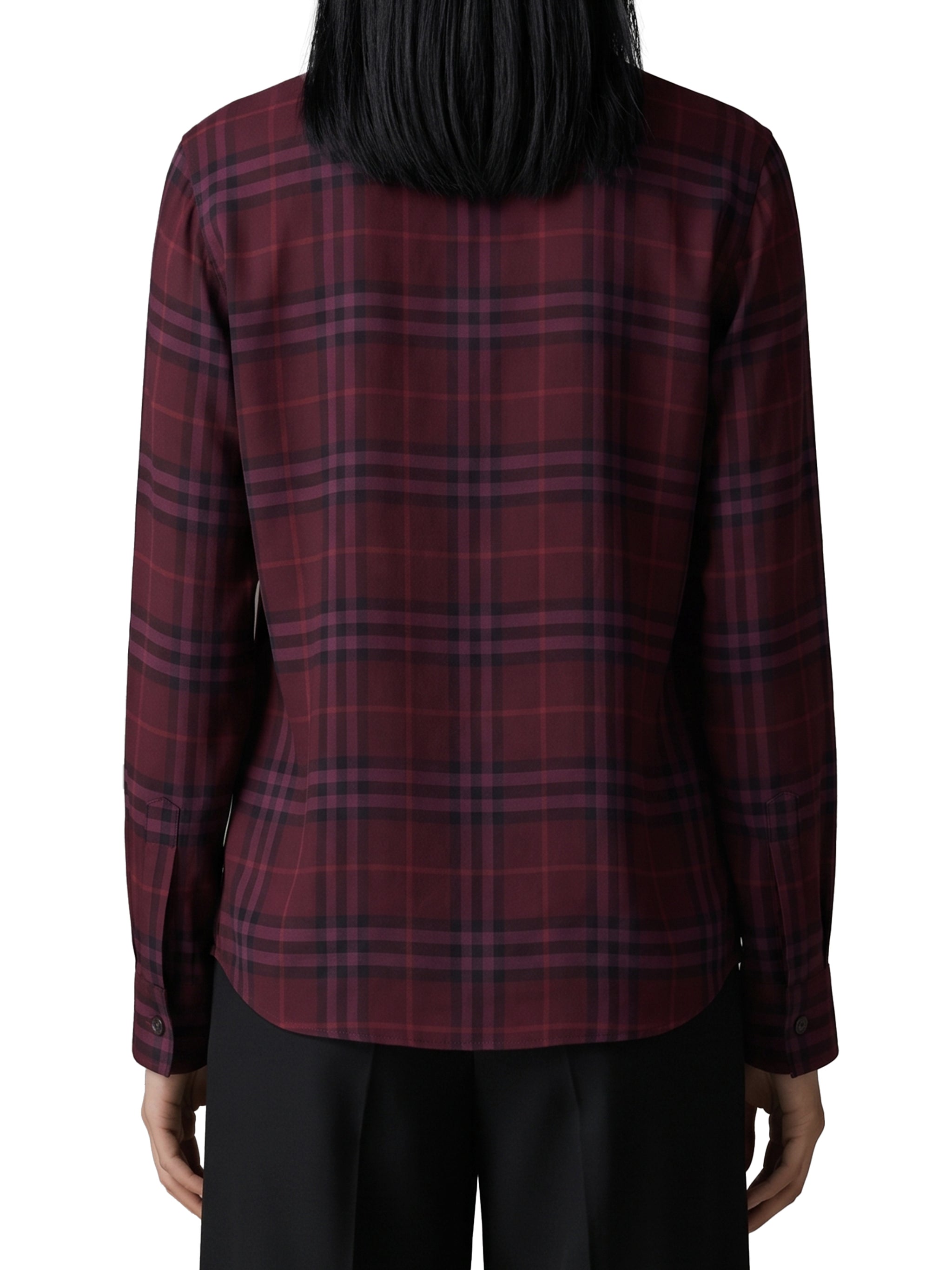 rhiannon check shirt with scarf