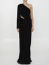 COSTARELLOS 36 black velvet dress