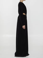 COSTARELLOS 36 black velvet dress