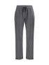 BRUNELLO CUCINELLI L track stretch-fleece trousers with monili detailing