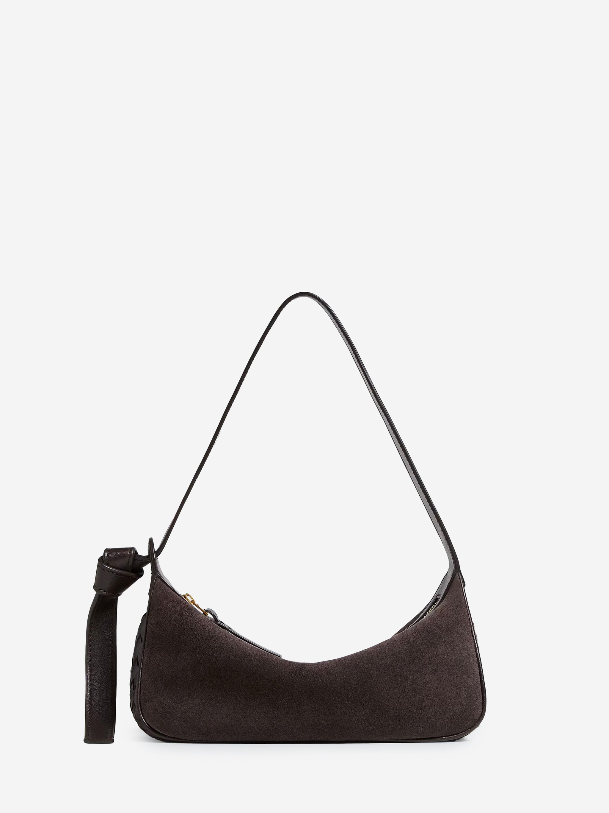 espresso knot shoulder bag