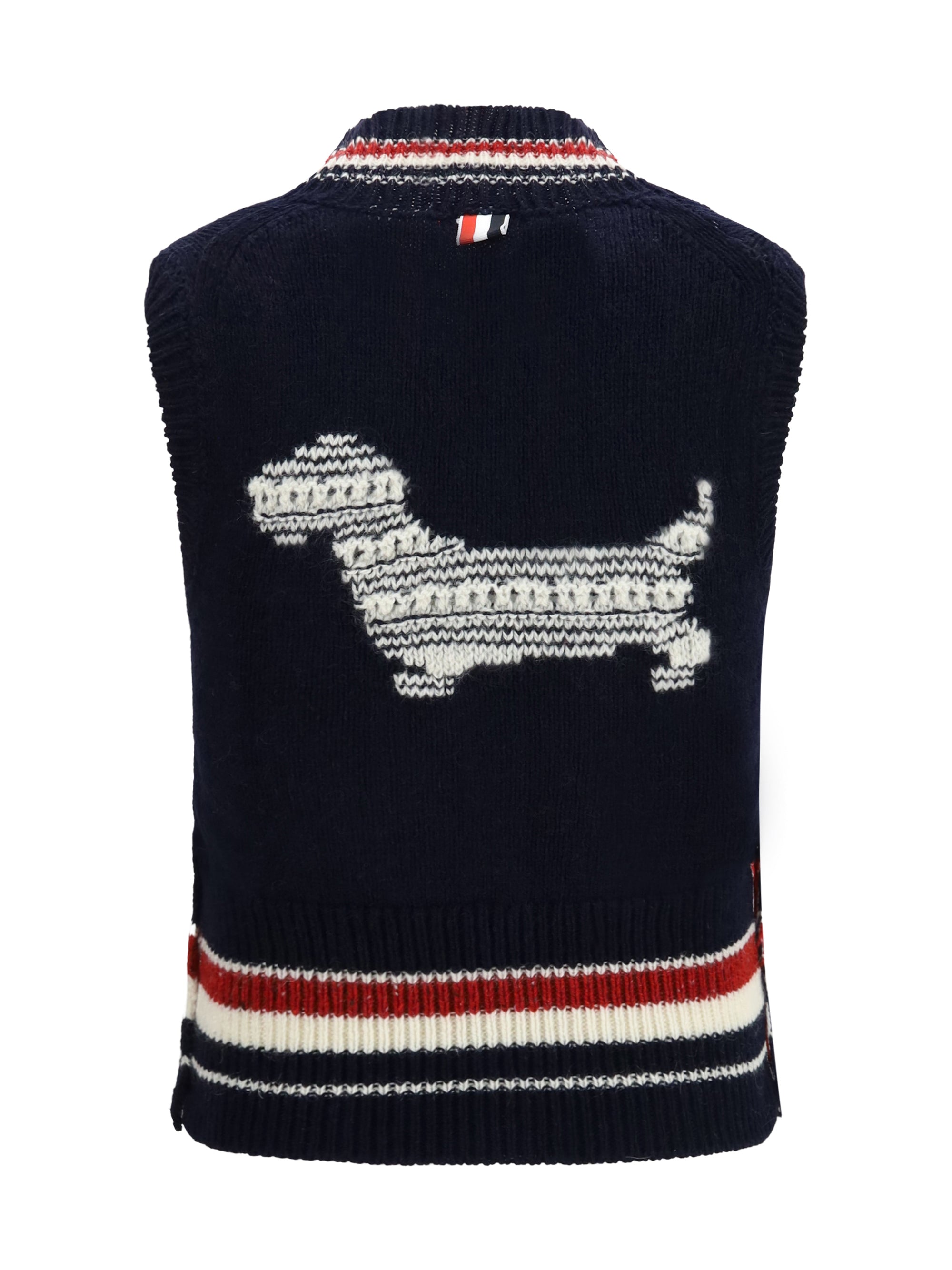 hector striped v-neck vest