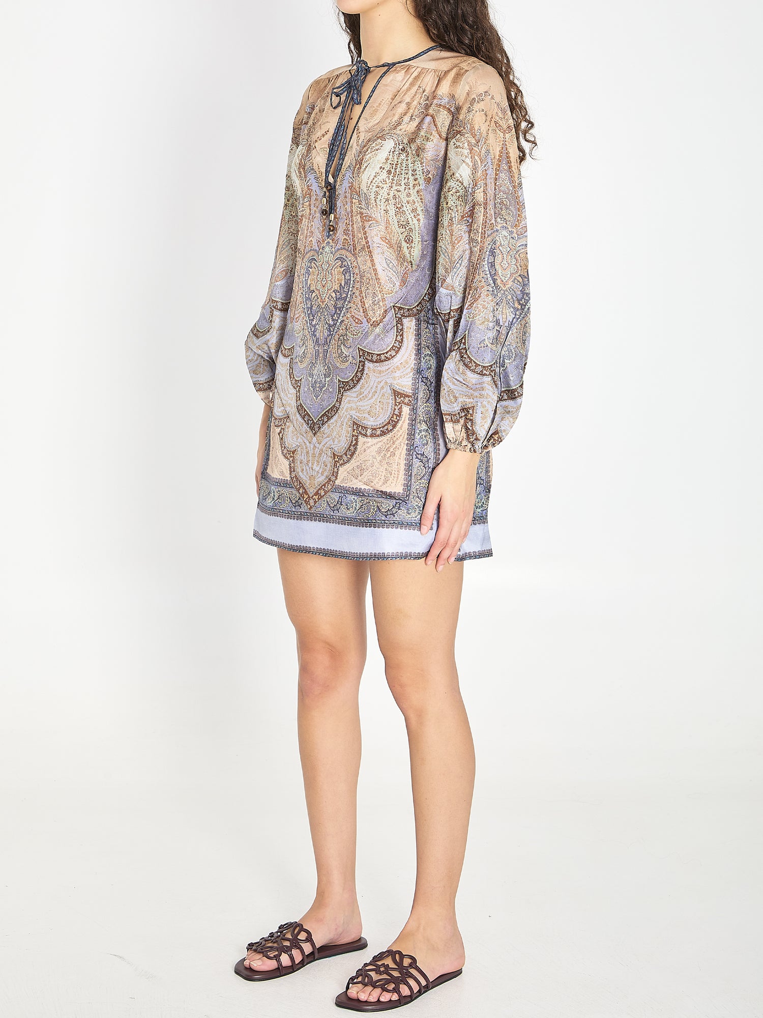 ZIMMERMANN 0 wanderlust tapestry mini dress