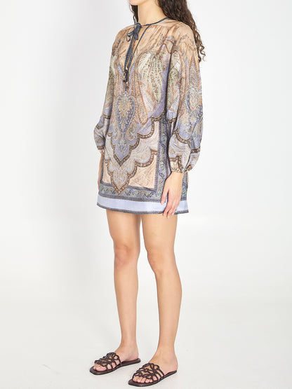ZIMMERMANN 0 wanderlust tapestry mini dress