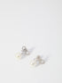 SELF PORTRAIT OS crystal bow pearl earrings