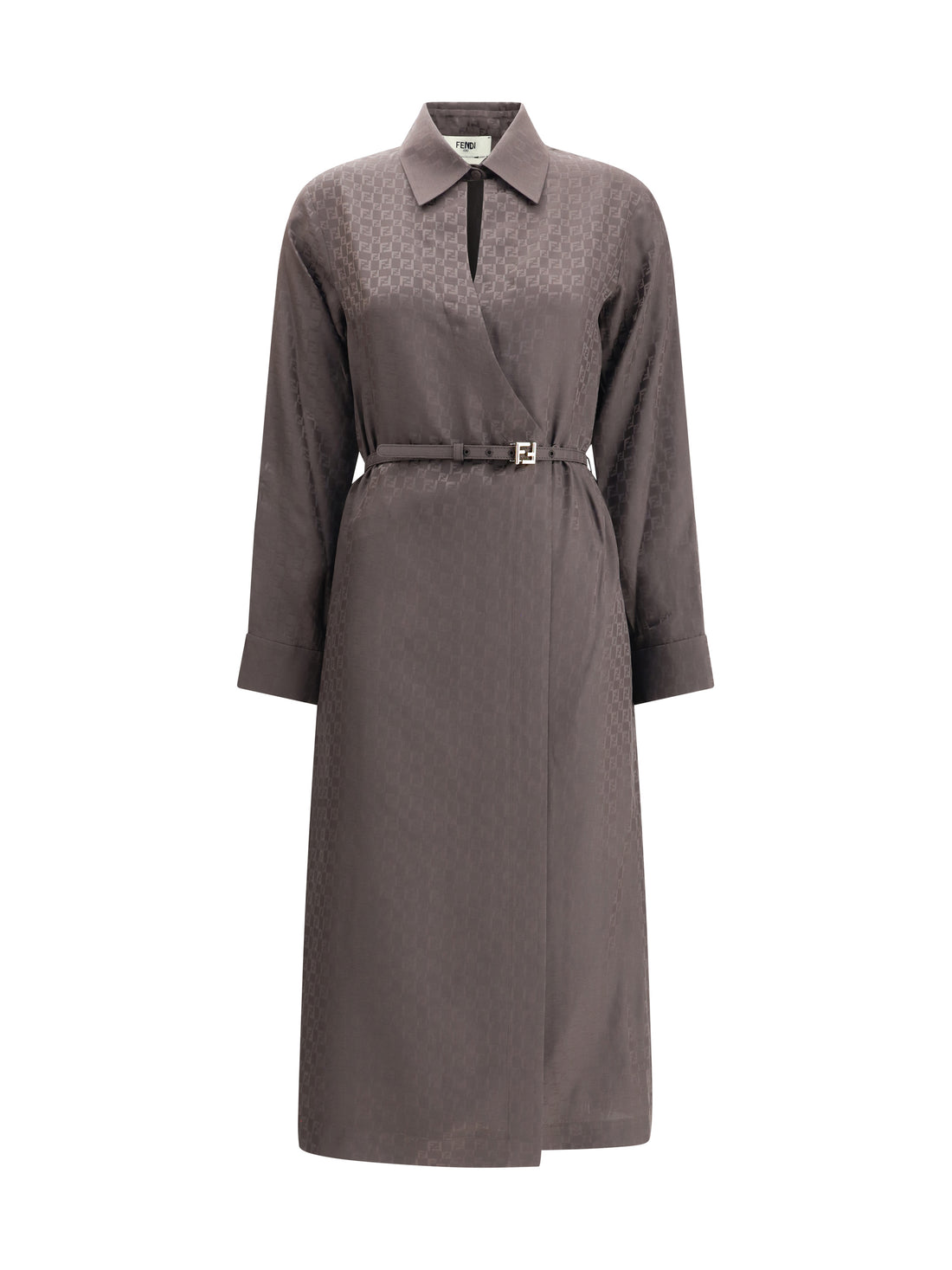 FENDI 40 ff silk jacquard dress