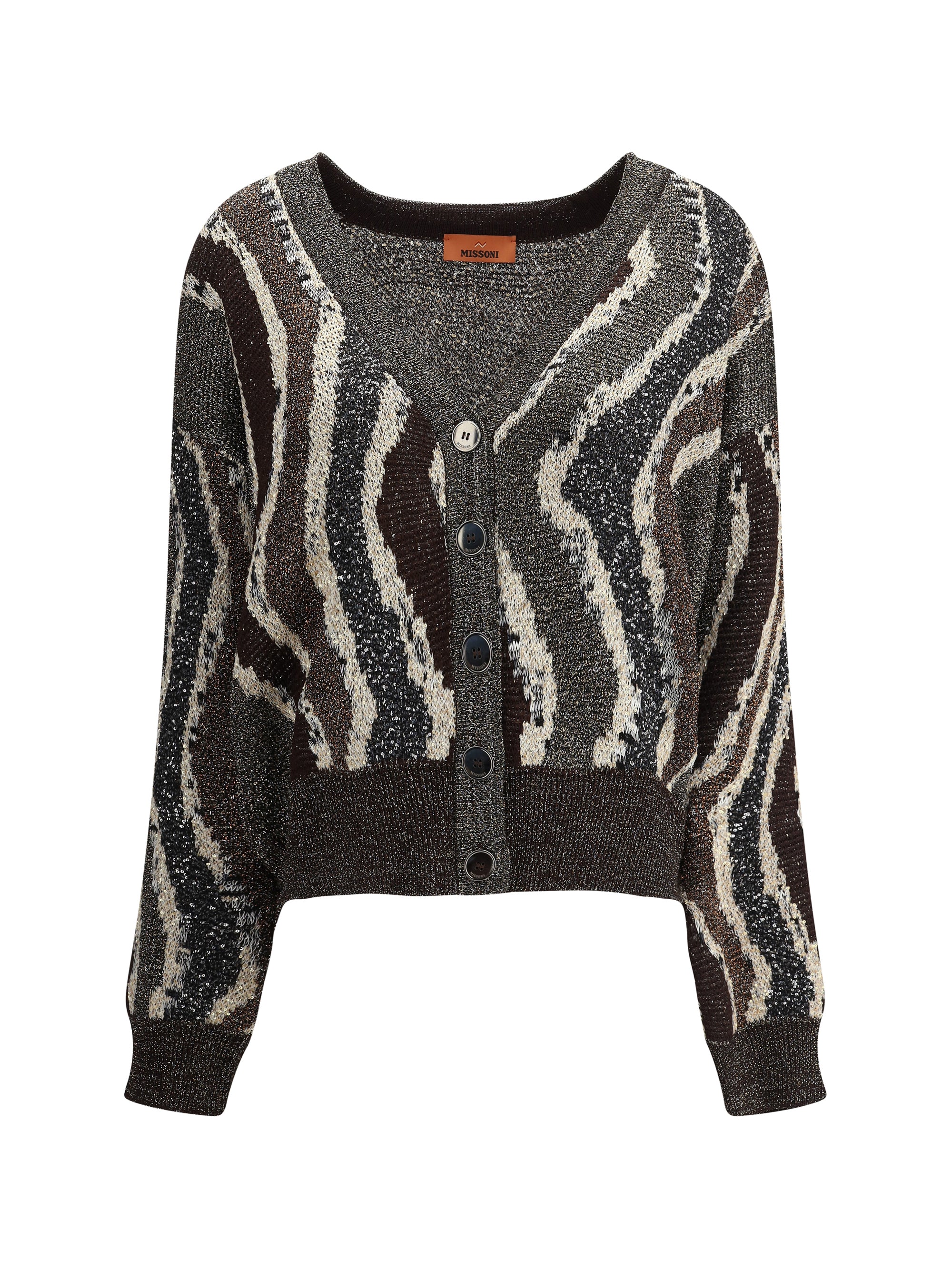 MISSONI 40 wave pattern boxy cardigan