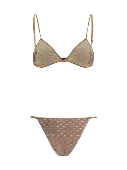 MISSONI 40 viscose lamé swimsuit