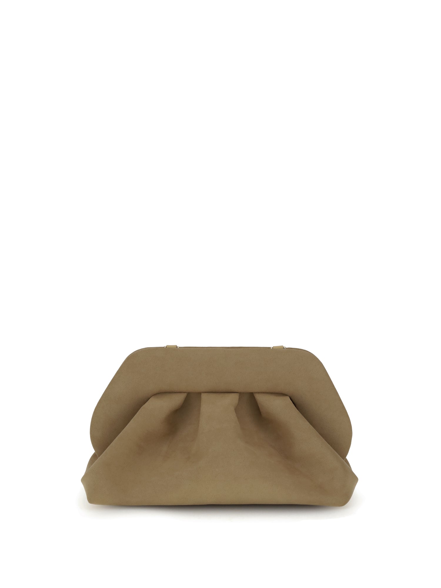 THEMOIRÈ OS bios suede clutch bag