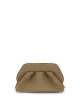 THEMOIRÈ OS bios suede clutch bag
