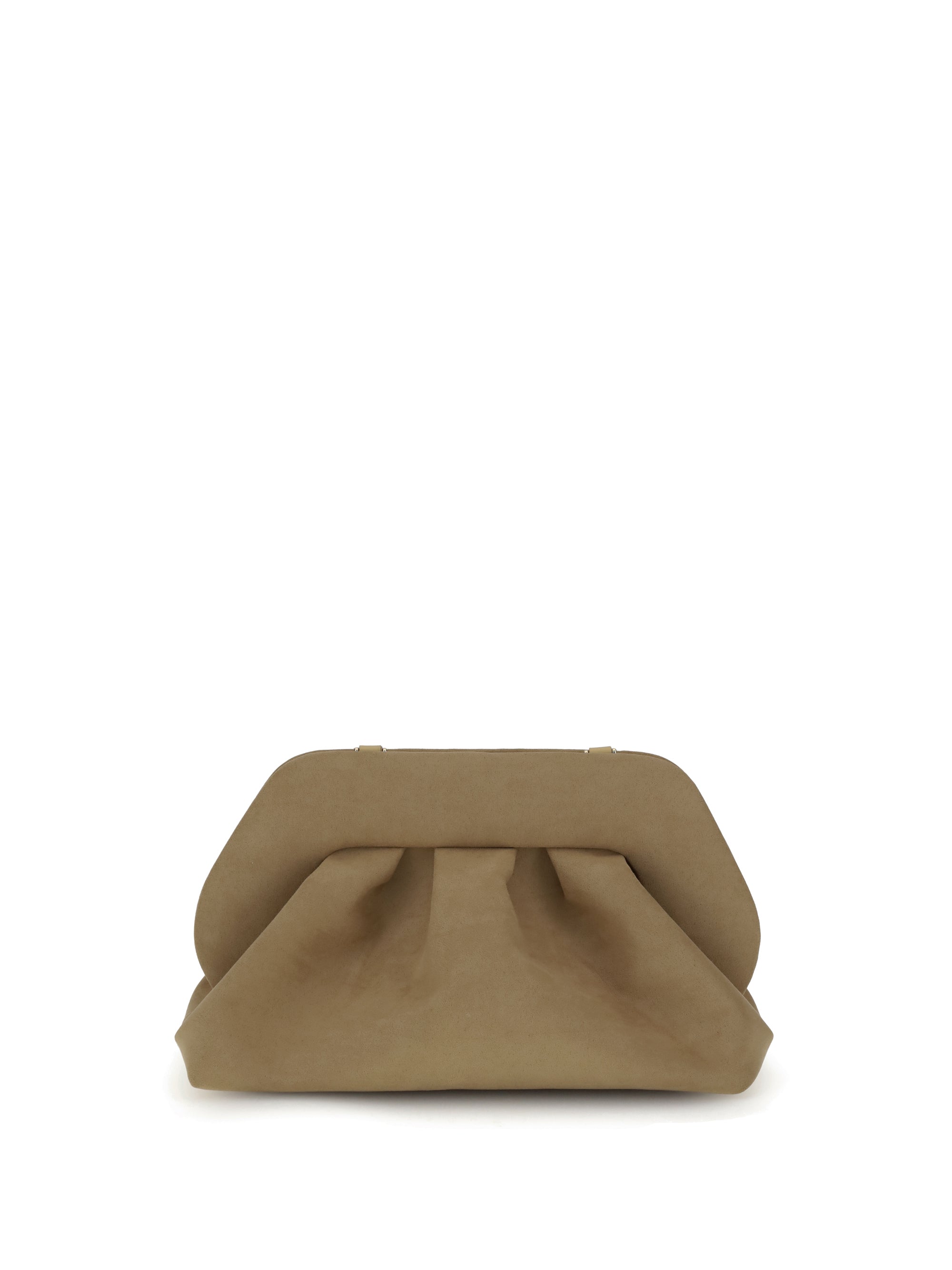 bios suede clutch bag