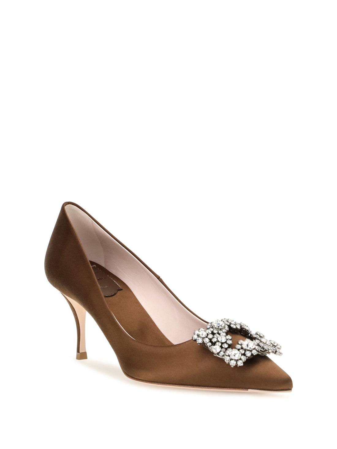 ROGER VIVIER 37 efflorescence satin pumps