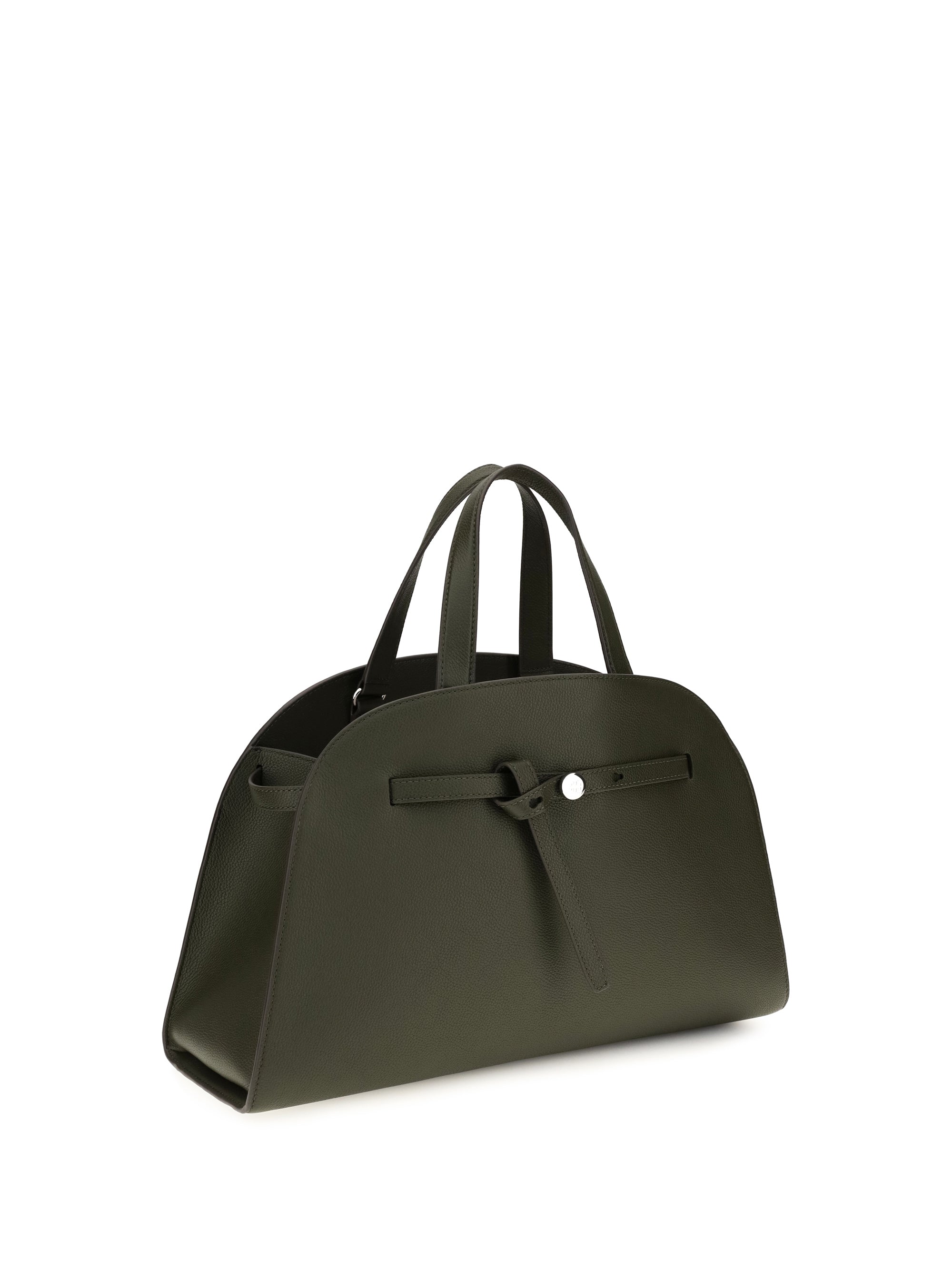 romy calf leather top handle bag