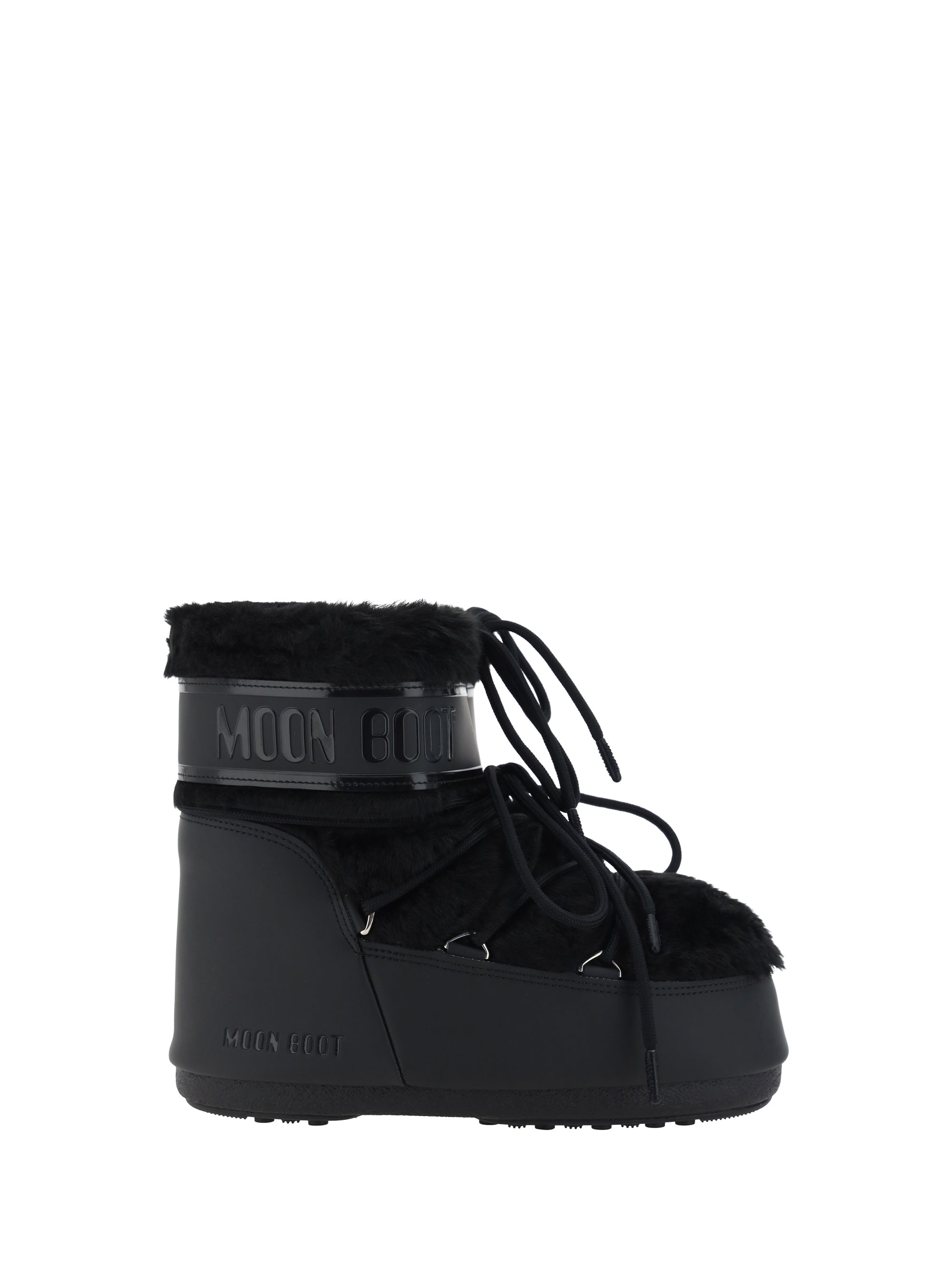icon low faux fur boots