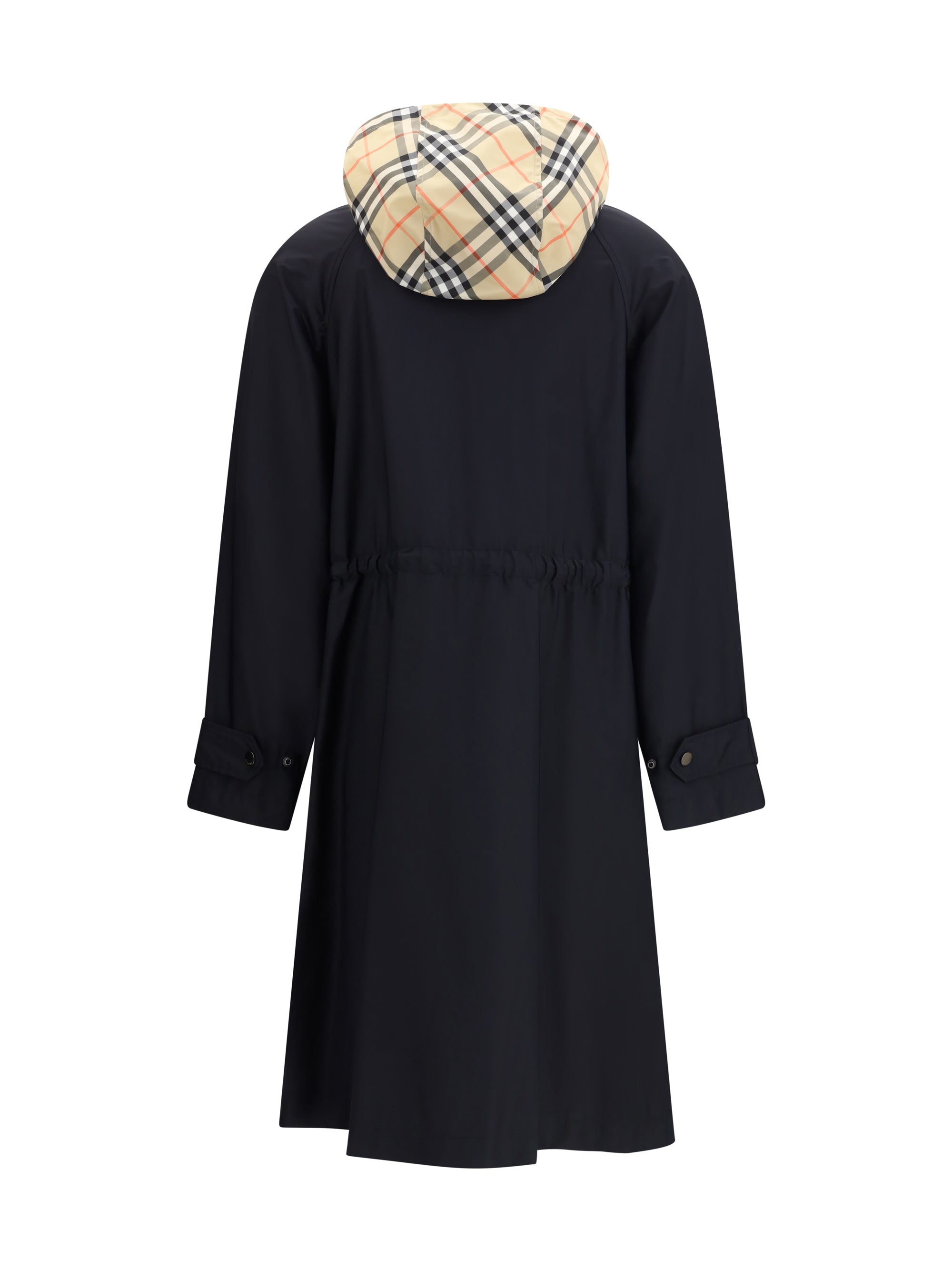 BURBERRY L newbury parka in stretch nylon twill