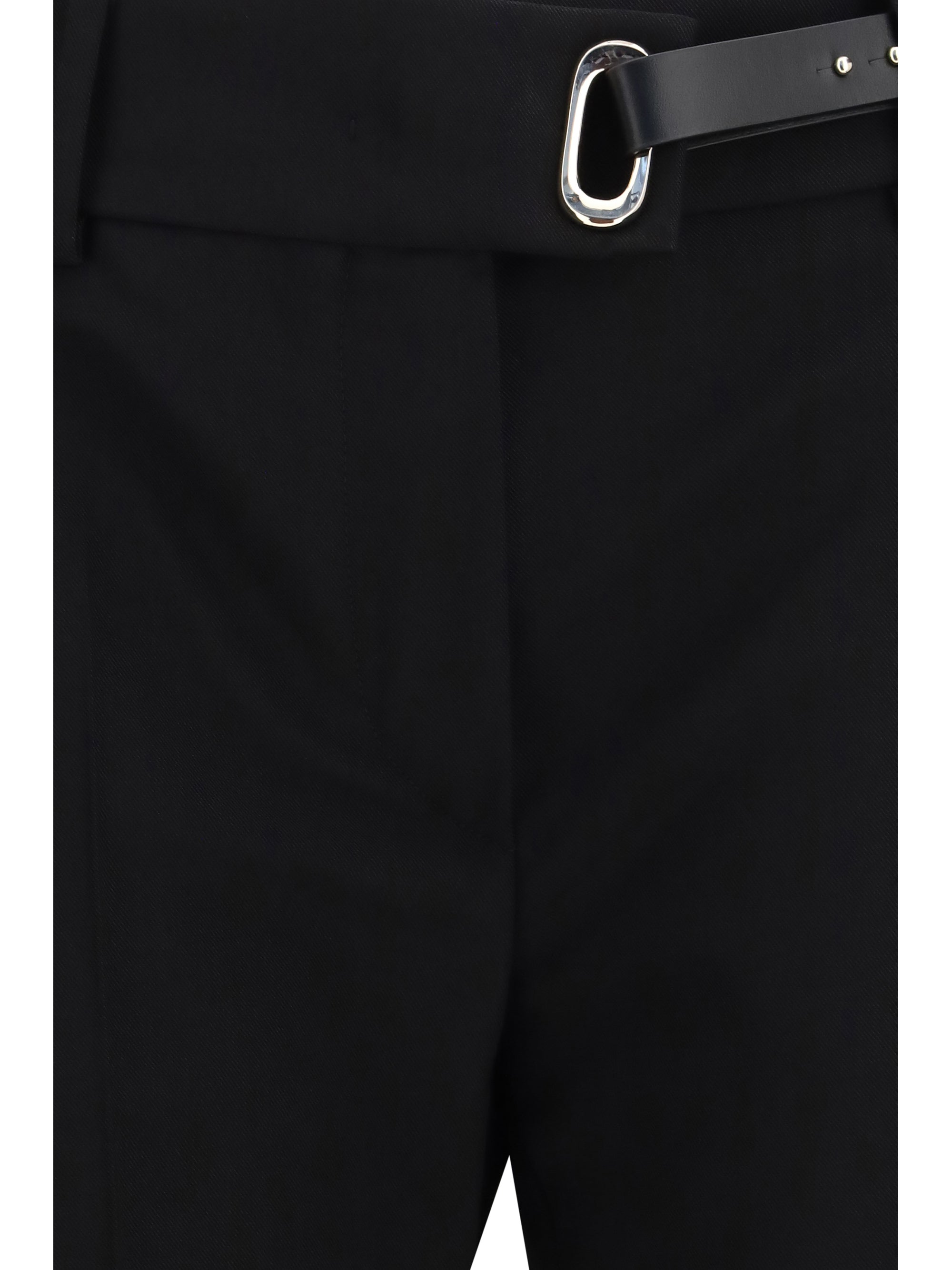 rum cigarette pants with belt
